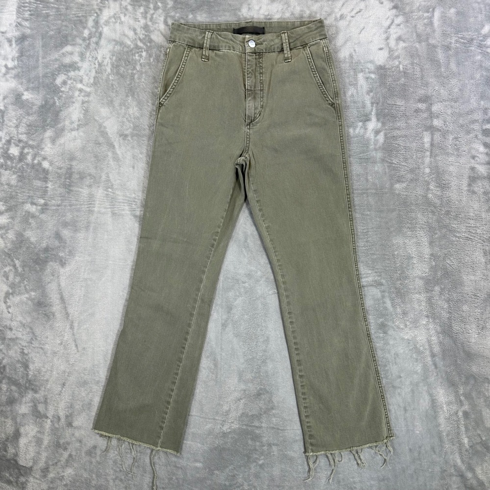 Joe's Jeans Cropped Bootcut Jeans Womens Size 26 Olive Green